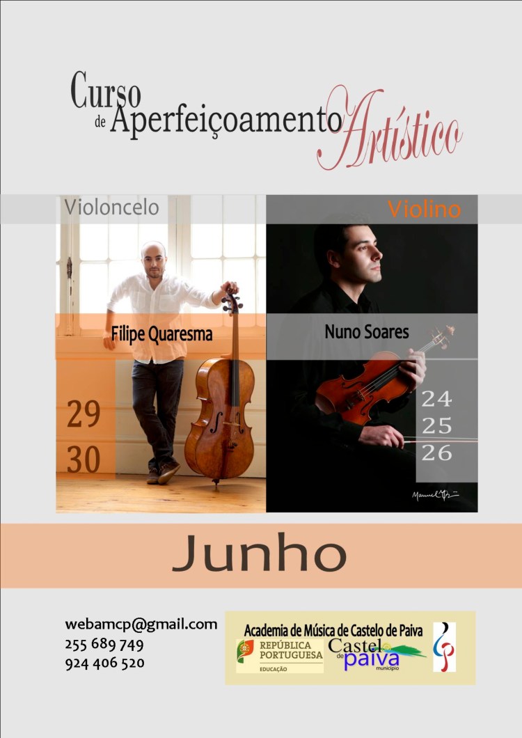 Cartaz Masterclass Castelo de Paiva 2016